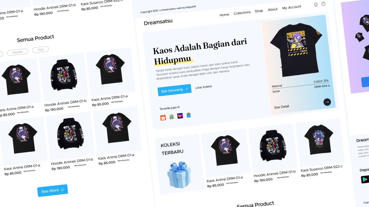 Dreamtsatsu Landing Page