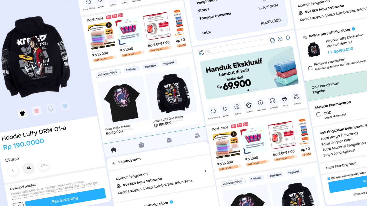 Polinemart - E-commerce Polinema UI Design